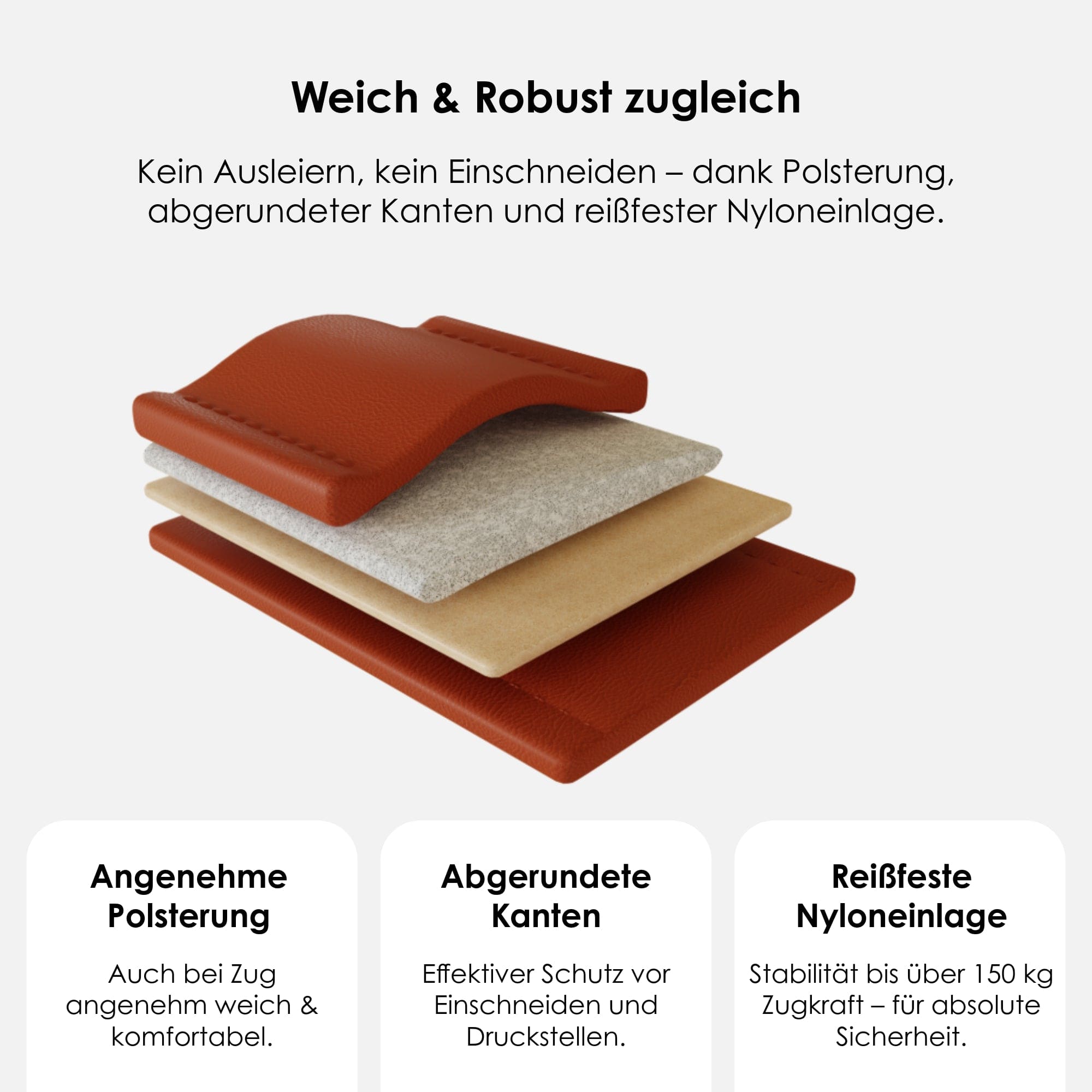 William Walker Hochwertige Leder Hundeleine Amber (Orange)