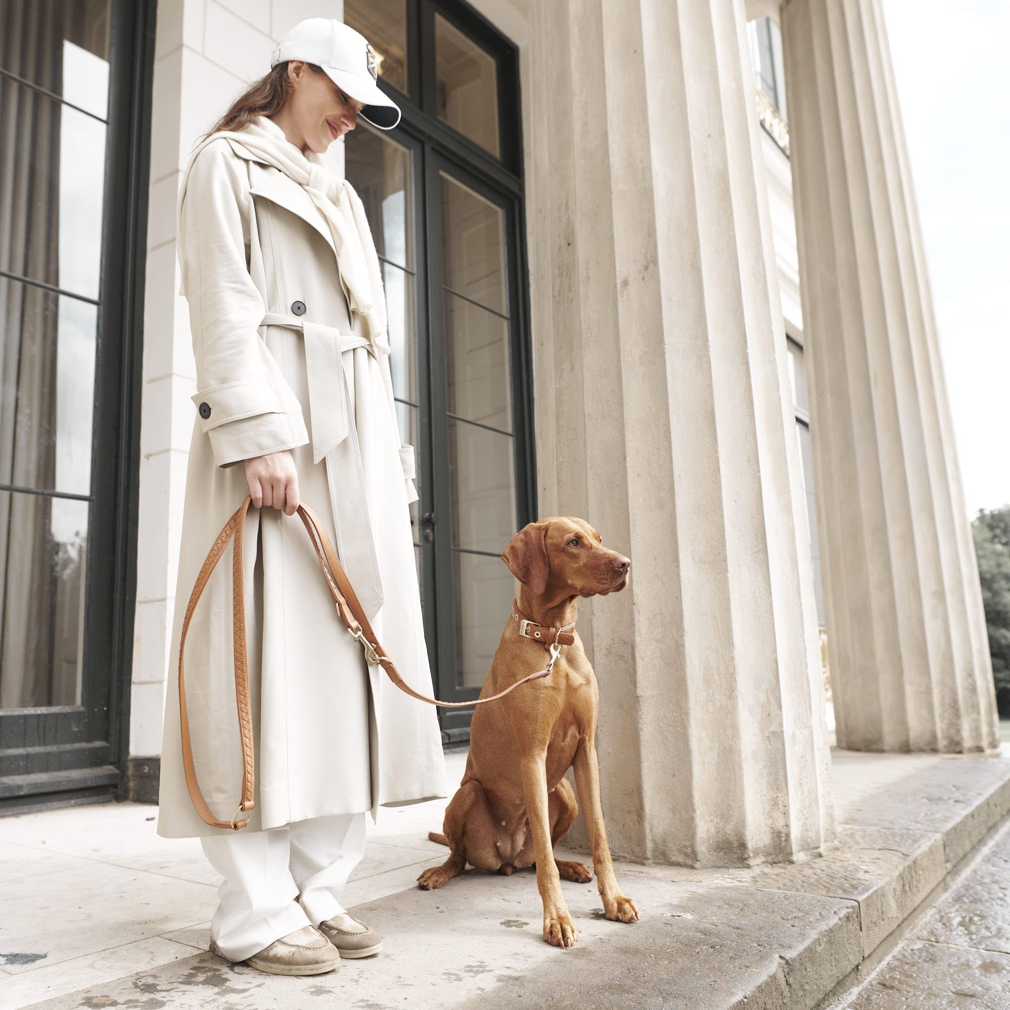 William Walker Leder Hundehalsband Prestige Caramel