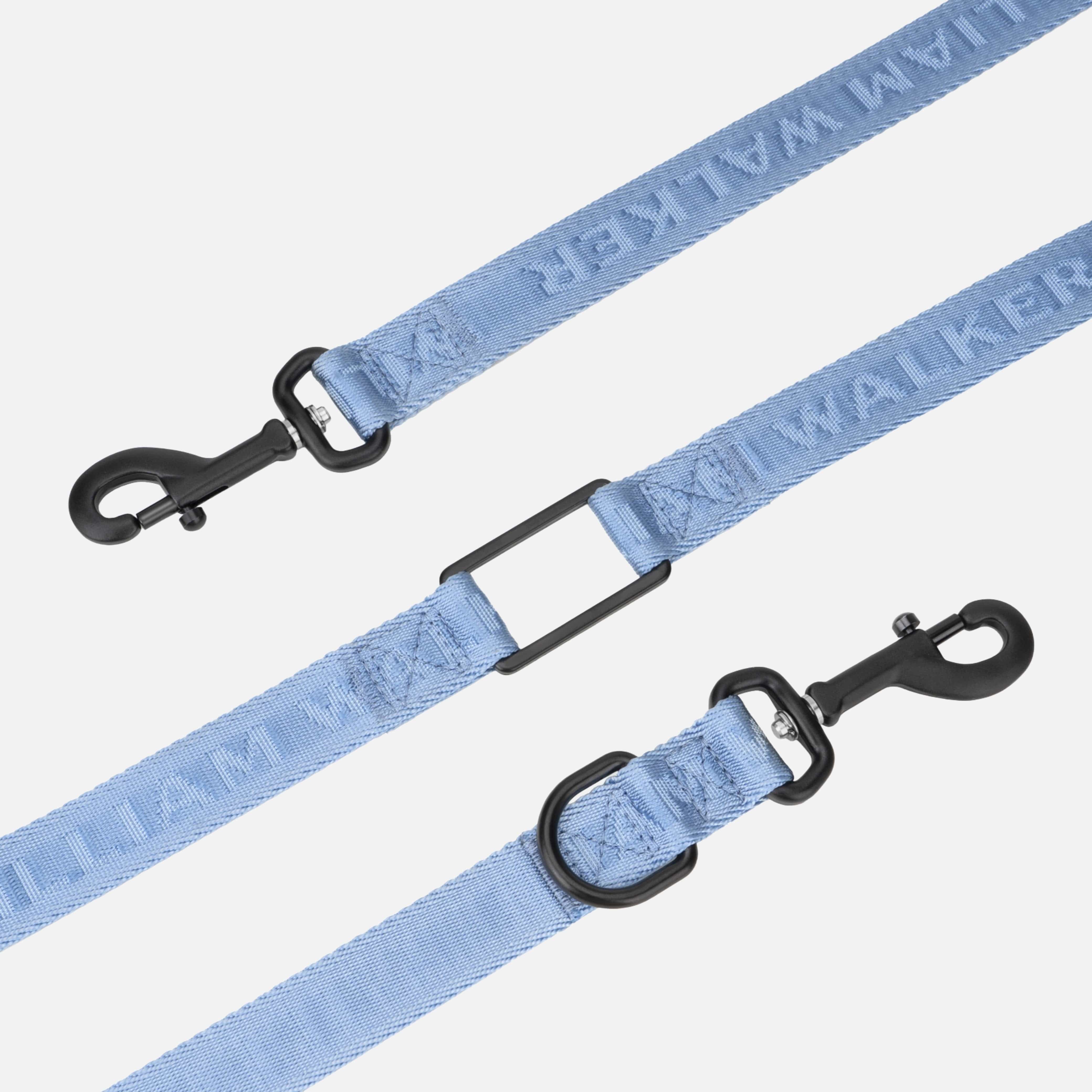 William Walker Jacquard Nylon Hundeleine Sky (blau)