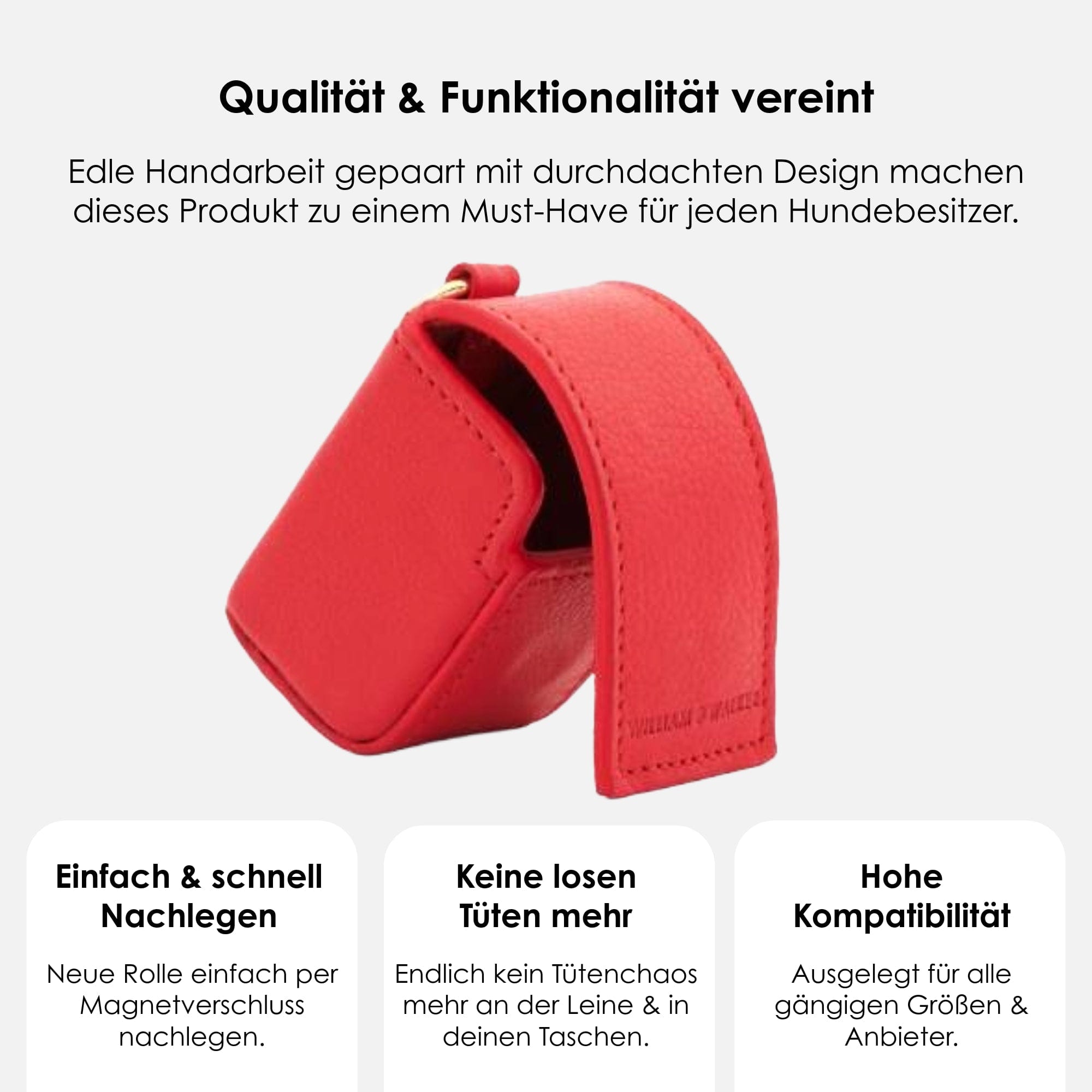 William Walker Kotbeutelspender Chili (Rot)