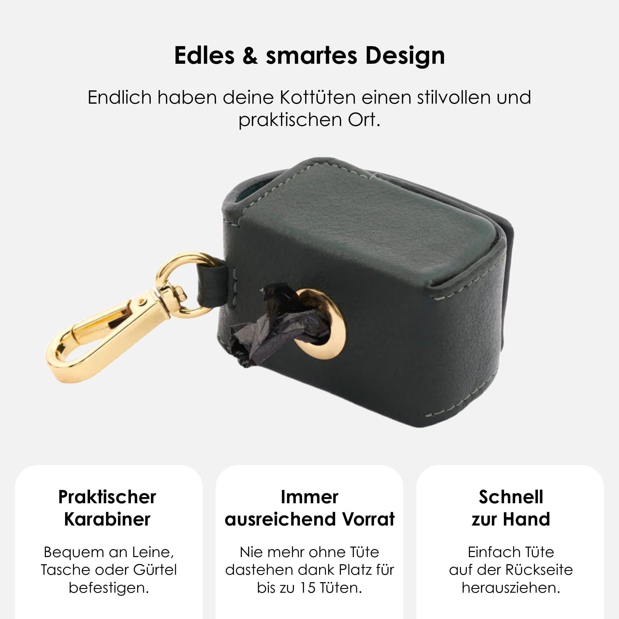 William Walker Kotbeutelspender Dark Moss (Waldgrün)