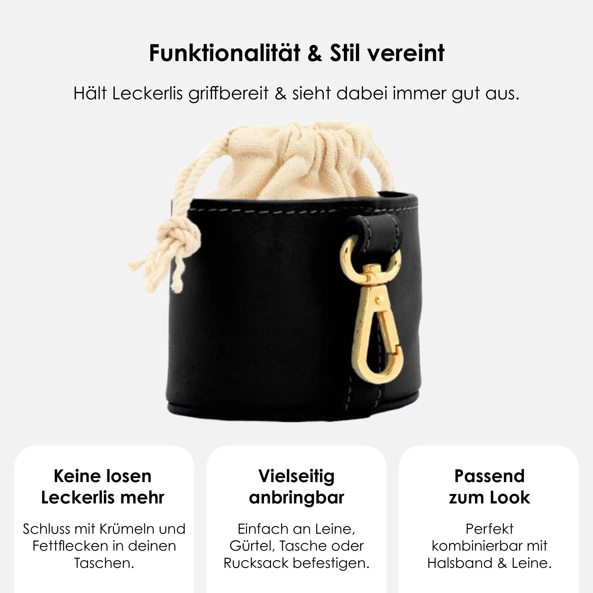 William Walker Leckerlibeutel Noir (Schwarz)