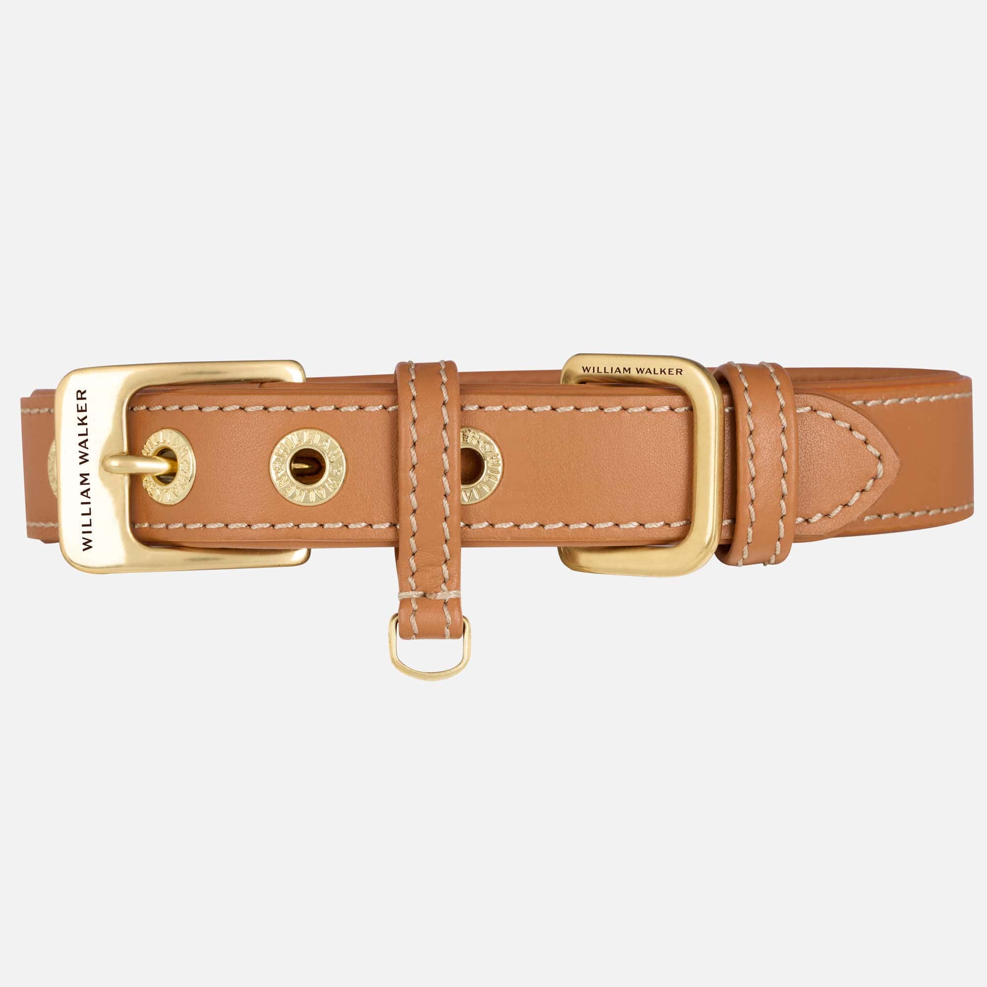 William Walker Glattleder Hundehalsband Caramel