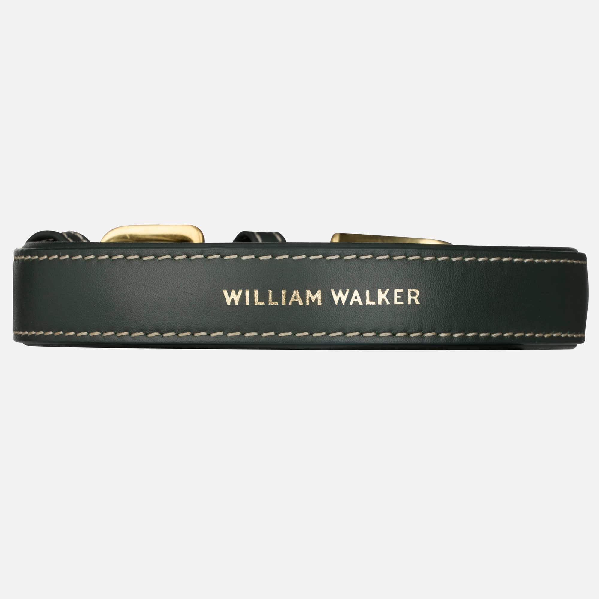 William Walker Glattleder Hundehalsband Forest