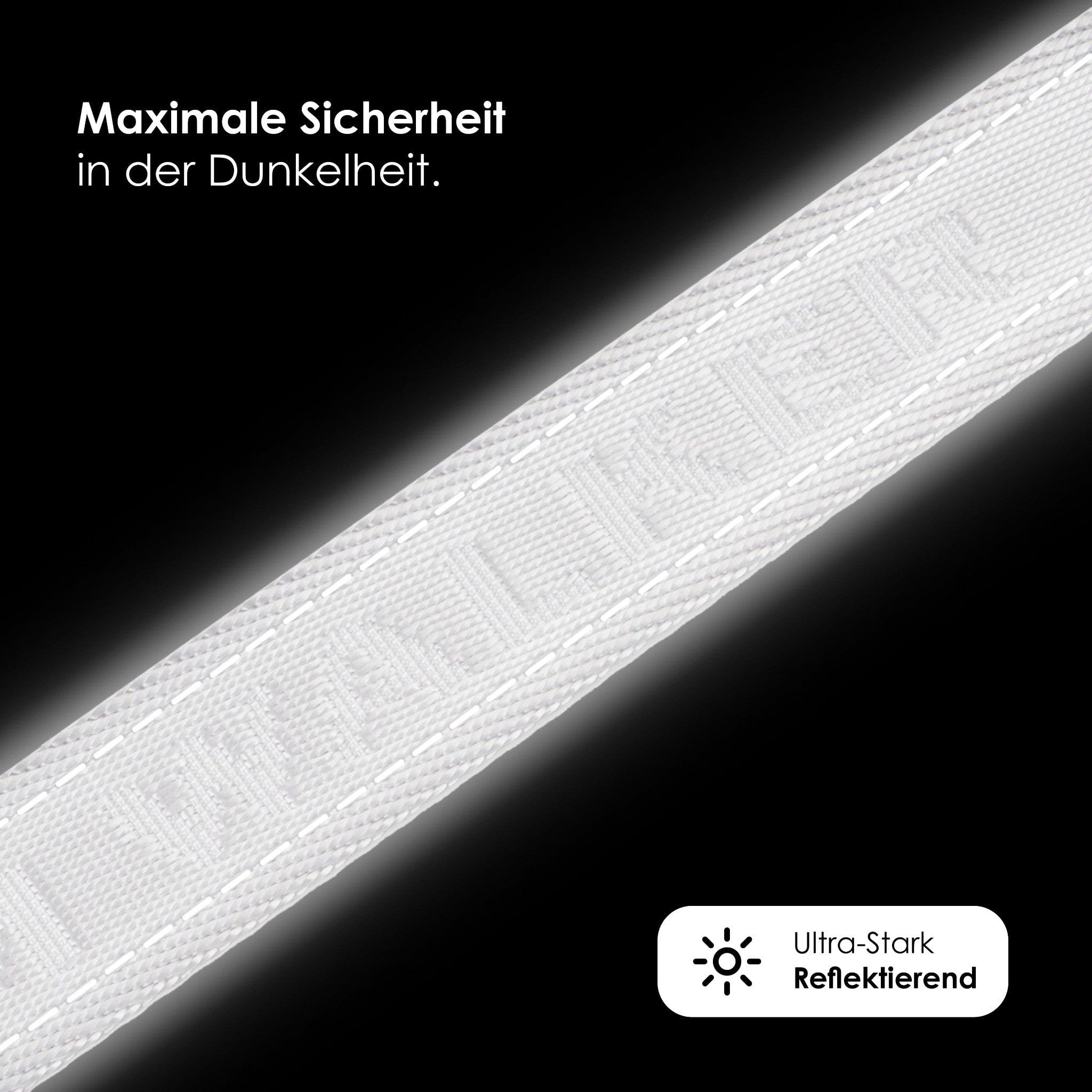 William Walker Jacquard Nylon Hundeleine Lunar (Reflektierend)