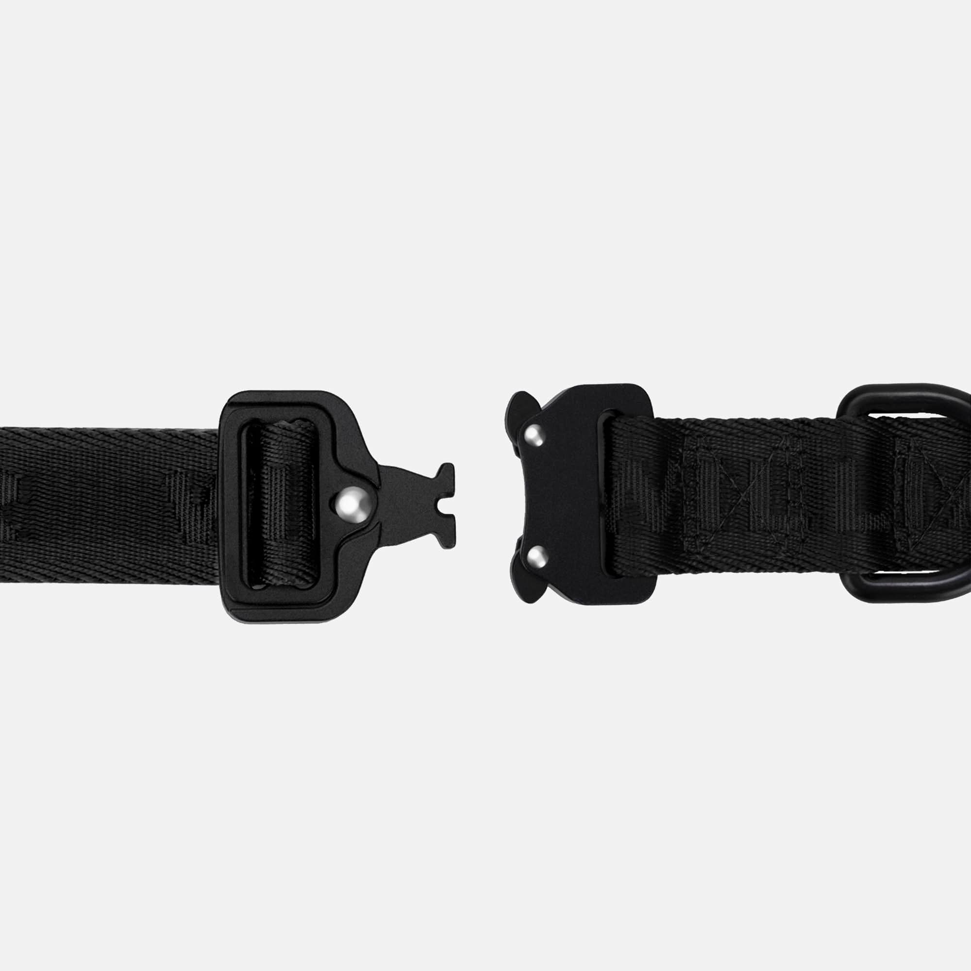 William Walker Jacquard Nylon Hundehalsband Nero (schwarz)
