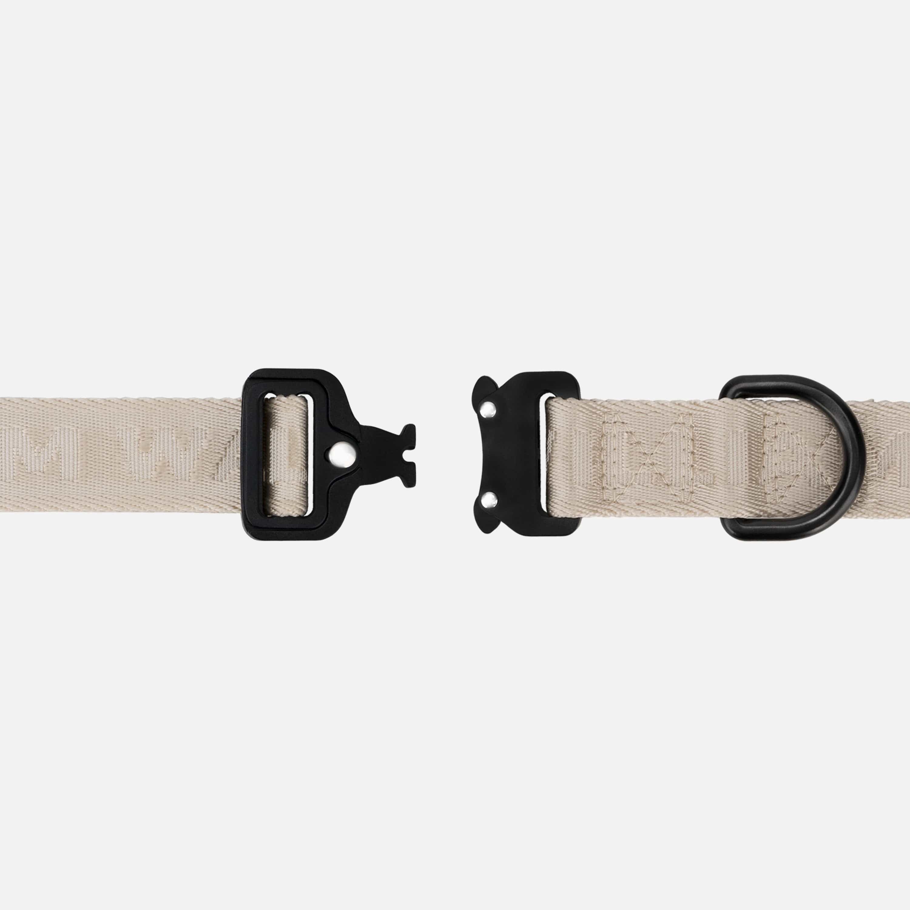 William Walker Jacquard Nylon Hundehalsband Sand (beige)
