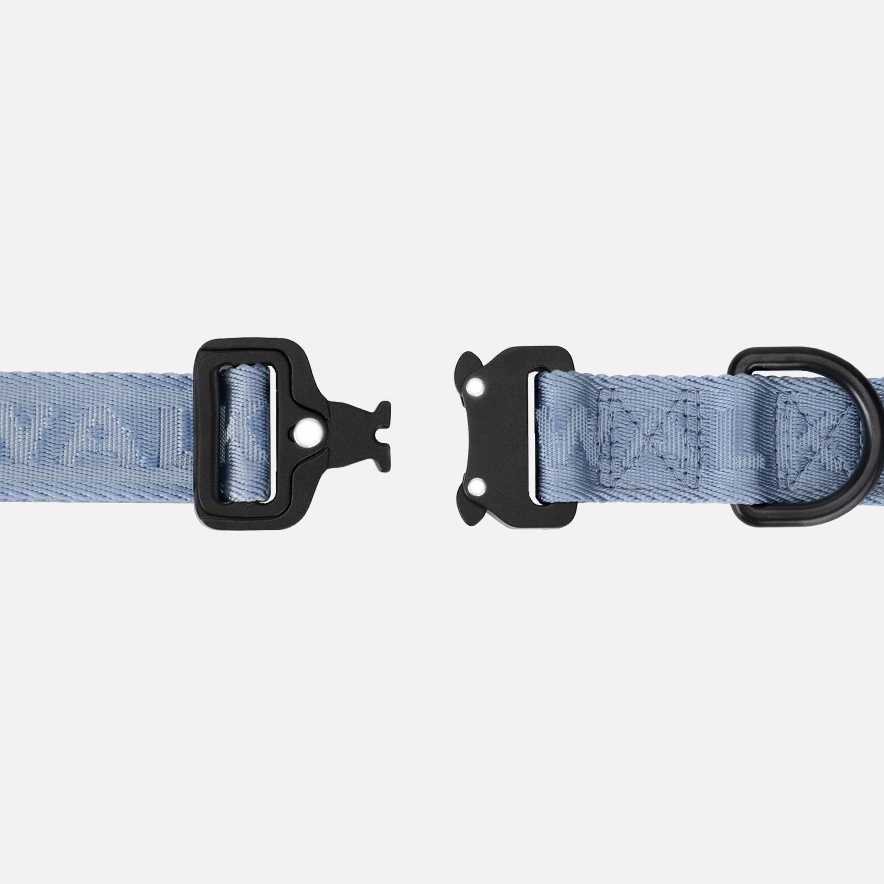 William Walker Jacquard Nylon Hundehalsband Sky (blau)