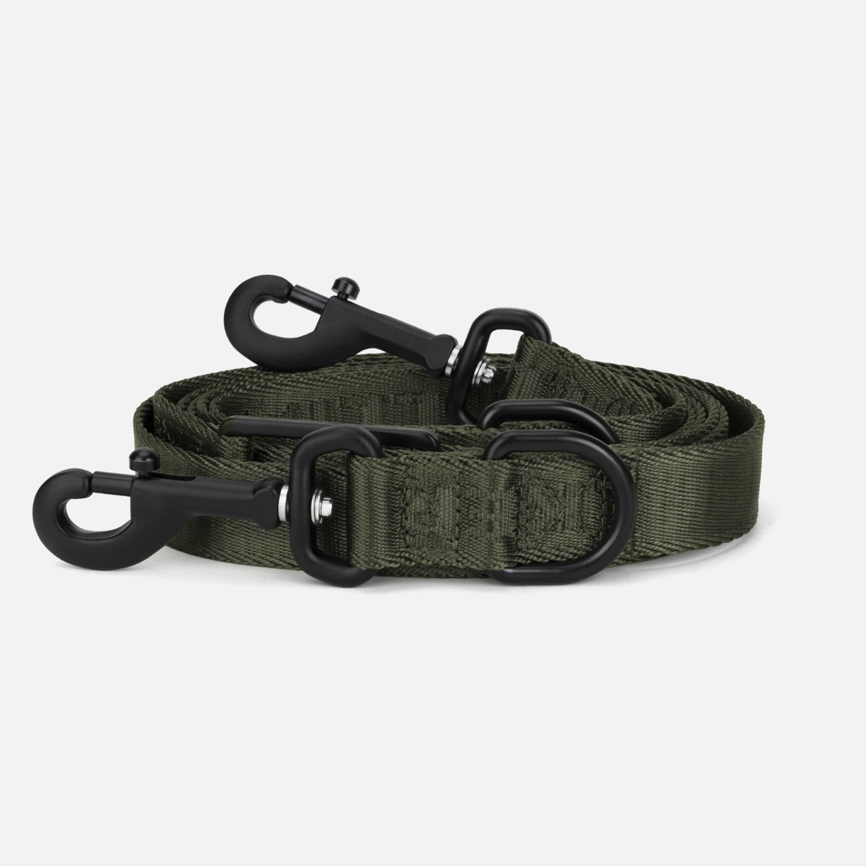 William Walker Jacquard Nylon Hundeleine Forest (grün)